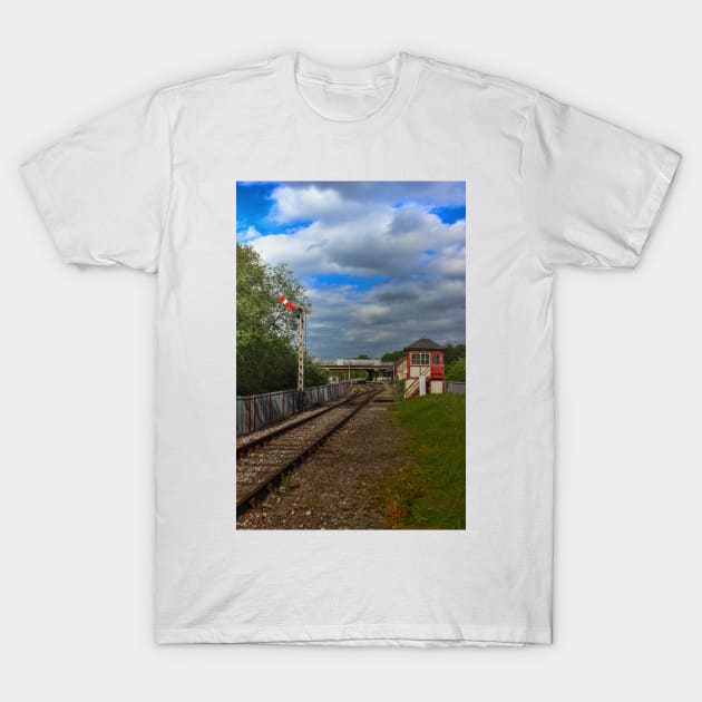 Orton Mere Station and signal box T-Shirt by avrilharris